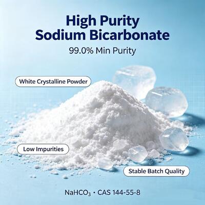 High Purity Food Grade Baking Soda Sodium Bicarbonate White Crystalline Powder Used As Leavening Agent For Baking And Food Additive Bulk Supply