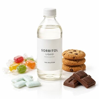 70% Non‑Crystalline Sorbitol Liquid Sorbitol Solution BP USP EP FCC Food Cosmetic Grade Sweetener Humectant for Beverage Confectionery Cosmetic Raw Material