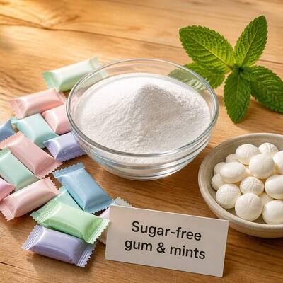 Multi Grade Sorbitol Powder 80-400 Mesh Food Grade, E420 D-Glucitol, Sugar Alcohol Humectant, 25kg PP Bag