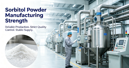 Sorbitol Powder Food Grade 80-120 Mesh, D-Glucitol CAS 50-70-4, Non-Caking Sweetener for Chewing Gum, 25kg PP Bag, Bulk Supply