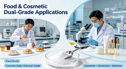 Factory Supply 99% D‑Sorbitol Powder E420 CAS 50‑70‑4 Food & Cosmetic Grade Crystalline Sweetener Humectant for Food Daily Chemicals