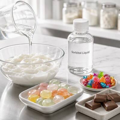 Bulk Sorbitol Liquid 70% Colorless Odorless Humectant Stabilizer For Food Beverage Cosmetic Oral Care Industrial Chemical Production