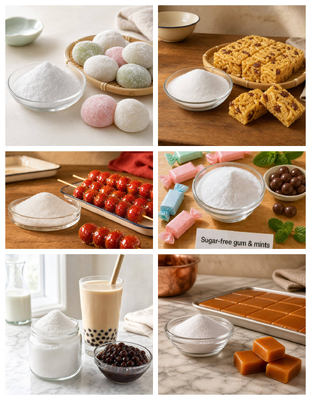Cooling‑Taste Crystalline Sorbitol Powder E420 D‑Glucitol, Non‑Cariogenic Sugar‑Alcohol Raw Material for Sugar‑Free Chewing Gum, Mint Lozenges and Hard Candy Bulk Wholesale