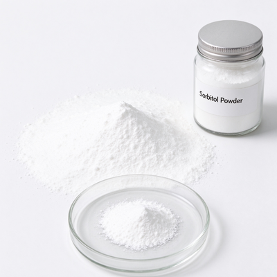 Sorbitol Powder Food Grade 100 Mesh, D-Glucitol CAS 50-70-4, Non-Caking Sweetener for 100 Mesh Fine Powder, 25kg PP Bag