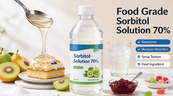 Non-Crystallizing Sorbitol Liquid 70%, Sugar-Free Humectant & Sweetener for Food, Cosmetic & Pharma, Wholesale Supply