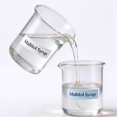 Maltitol Syrup 75/50 Food Grade, E965 CAS 585-88-6, Non-Crystallizing Sweetener for Candy, 250kg Drum, Wholesale Supply