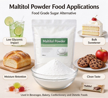 Heat Stable Maltitol Powder Food Grade, E965 D-Maltitol, Tooth-Friendly Sweetener, 25kg PP Bag, Bulk Supply