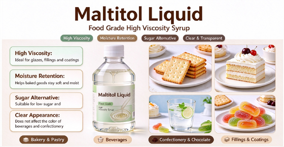 Maltitol Syrup 85/55 Food Grade Heat Stable, D-Maltitol CAS 585-88-6, Low Calorie Humectant, 250kg Drum