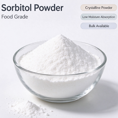 Food Additive Sorbitol Powder Sugar Alcohol, White Crystalline Sweetener for Confectionery, Chewing Gum and Beverage Production