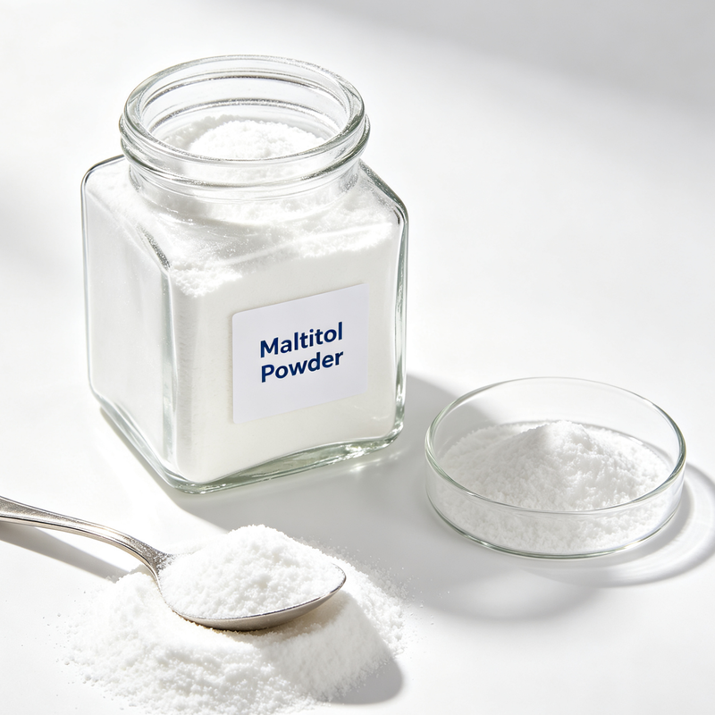 Bulk Supply Crystalline Maltitol Powder Food Grade Low Calorie Sugar Replacer for Confectionery Factory Mass Production
