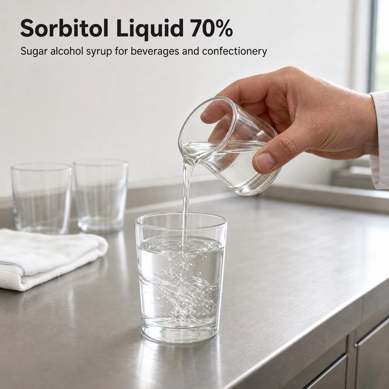 Sorbitol Liquid Sweetener Sugar Alcohol Syrup Food Additive Humectant for Beverage Candy Bakery Bulk Supply